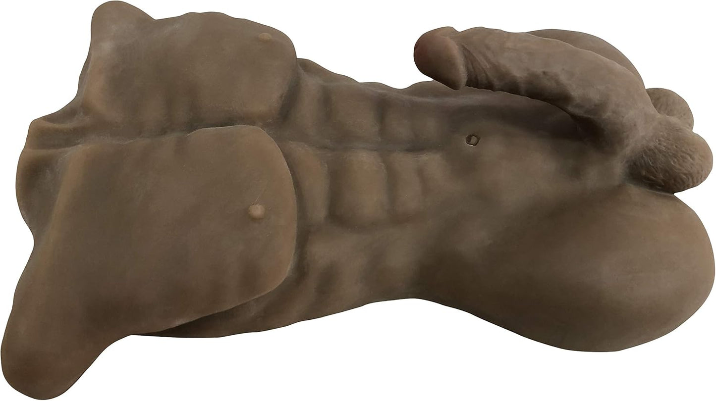 15LB Männliche Sexpuppe für Frauen mit realistischem Dildo, lebensgroße Sexpuppe Ganzkörper-Sexpuppe Torso-Sexpuppe für Erwachsene mit Penis großem Schwanz engem Anal Unisex-Sexspielzeug für Frauen Männer Dreier Paar Sex Spaß Masturbation