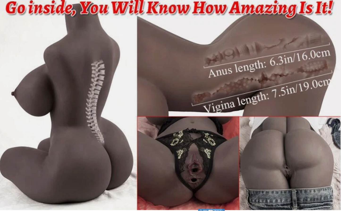 8,5 kg schwerer Masturbator für Männer mit 3D-Innenstruktur, elastischem TPE-Material, wasserdicht, wiederverwendbar, leicht zu reinigen, Sexspielzeug-Set für Paare