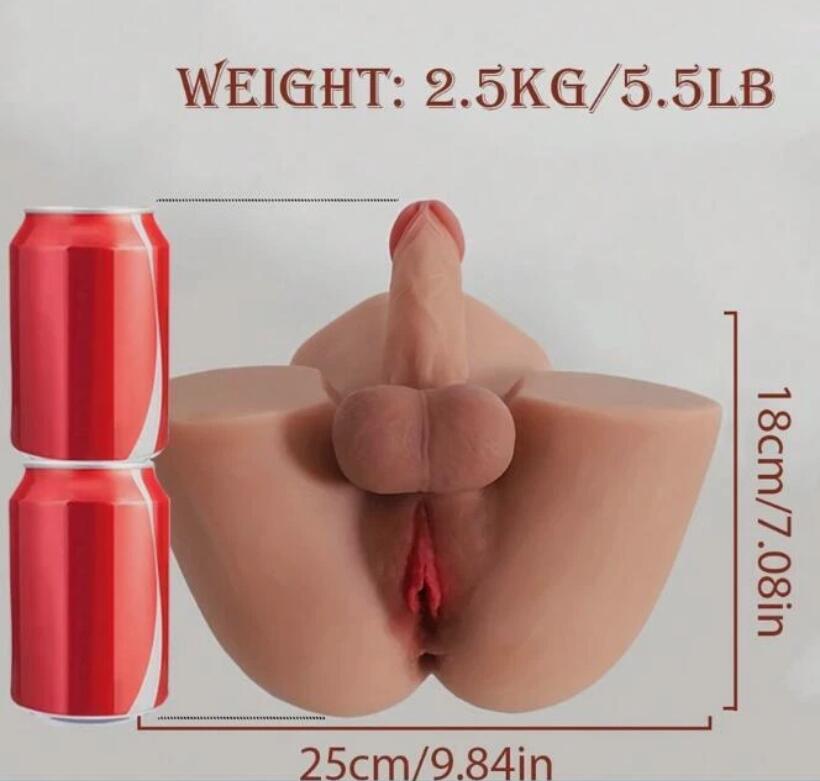 2,5 kg Dildo – Realistische Sexpuppe für Männer – Masturbator für Analsex & Vaginalsex – Sexspielzeug für schwule Männer