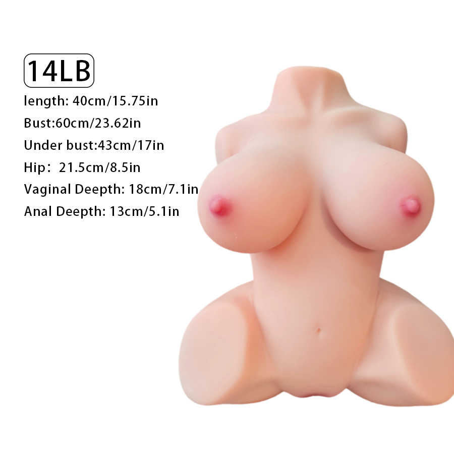 LifeSize Love Toy BBW Half SexDoll Realistic Full Body Huge sex toy for Men 14lb-DE