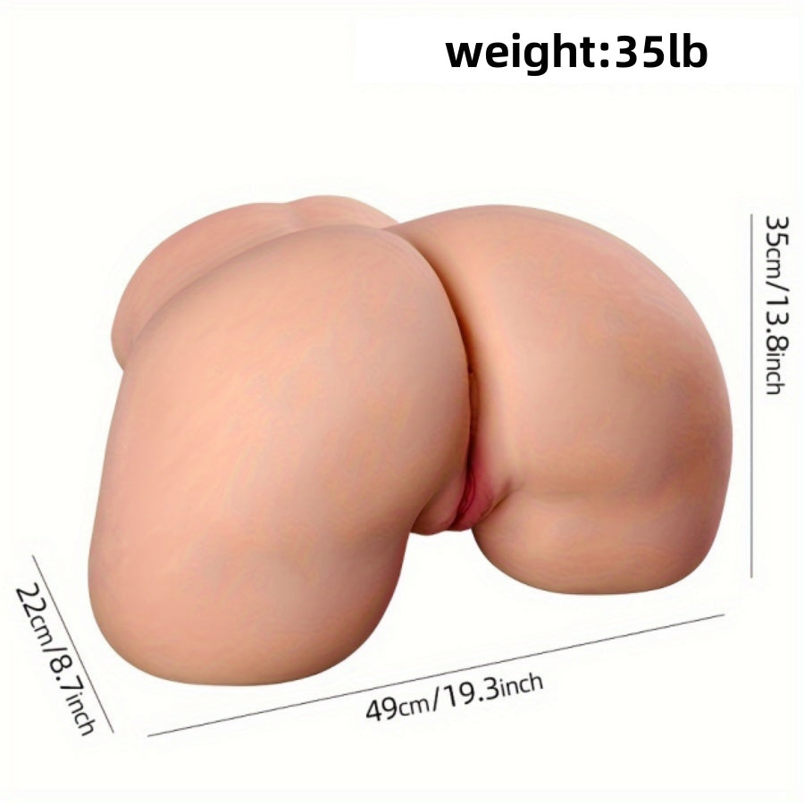 35LB Male love Sex Doll Pocket Pussies, Realistic Skin Texture Soft Female Big Ass & Pussy Adult Sex Toy with 2 Hole Deeper Vagina & Tight Anal, Sex Dolls for Orgasm