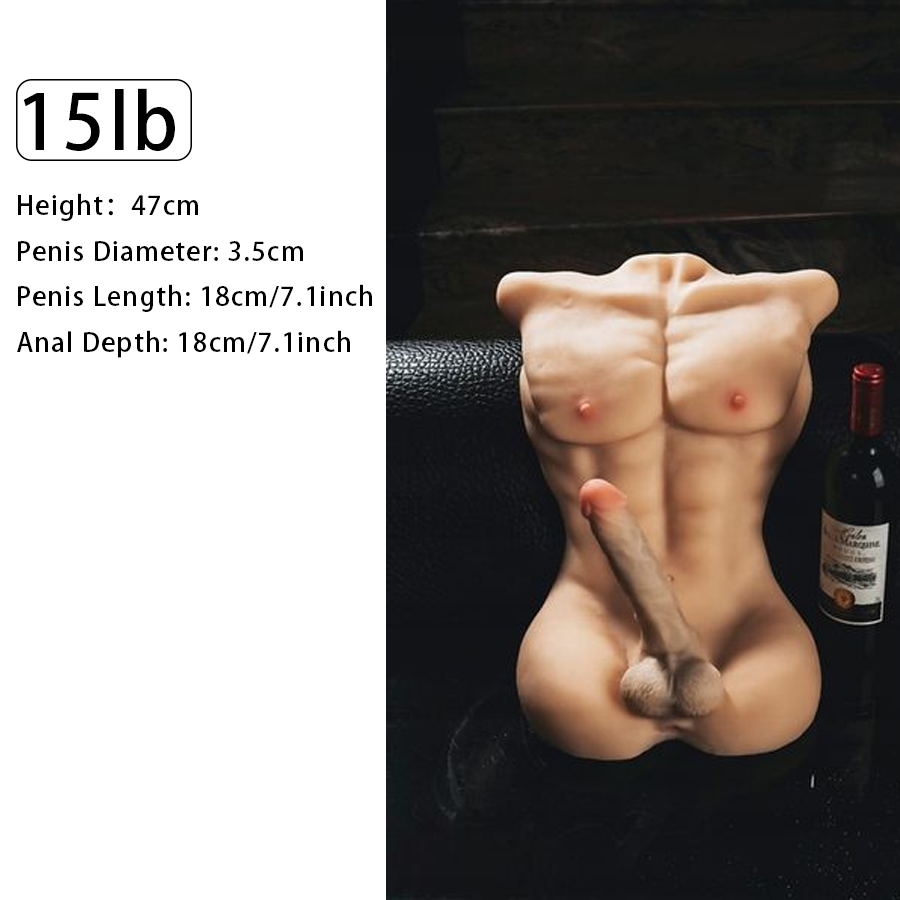 Masturbator, männlicher Torso, Sexspielzeug, lebensechter, riesiger Dildo, Penis, Sexpuppe für Frauen