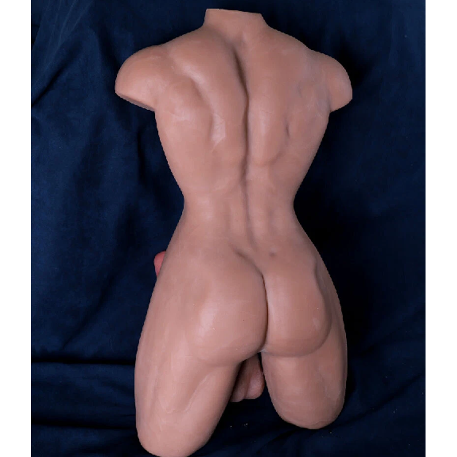 16 kg schwerer männlicher Torso, Sexspielzeug für Erwachsene, großer Penis, Po für Frauen, schwule TPE-Sexpuppe