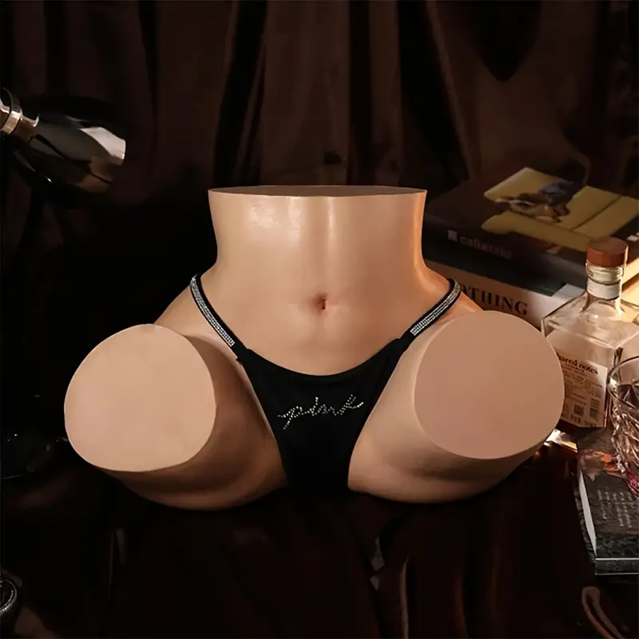Lebensgroße Sexpuppe mit großem Hintern, Masturbator für Männer, Sexspielzeug mit großem Po, Sexpuppe mit dehnbarer Vagina und Analöffnung, realistischer weiblicher Torso, Sexspielzeug für Männer