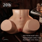Lebensgroße Sexpuppe mit großem Hintern, Masturbator für Männer, Sexspielzeug mit großem Po, Sexpuppe mit dehnbarer Vagina und Analöffnung, realistischer weiblicher Torso, Sexspielzeug für Männer