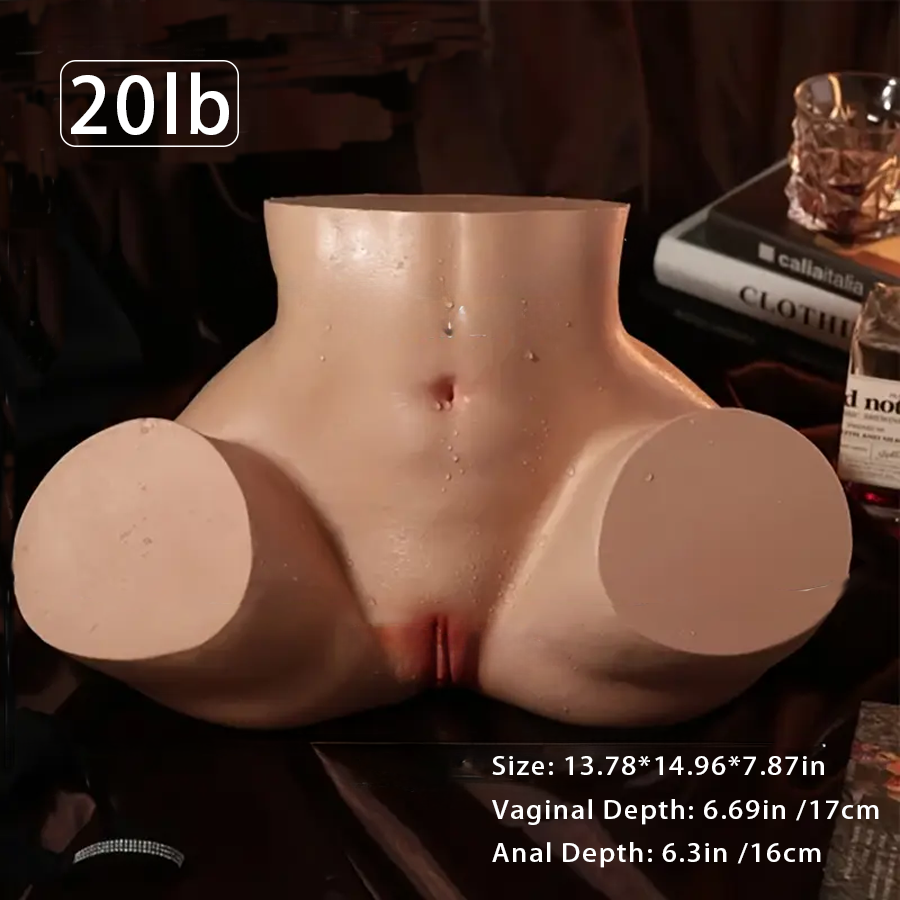 Lebensgroße Sexpuppe mit großem Hintern, Masturbator für Männer, Sexspielzeug mit großem Po, Sexpuppe mit dehnbarer Vagina und Analöffnung, realistischer weiblicher Torso, Sexspielzeug für Männer