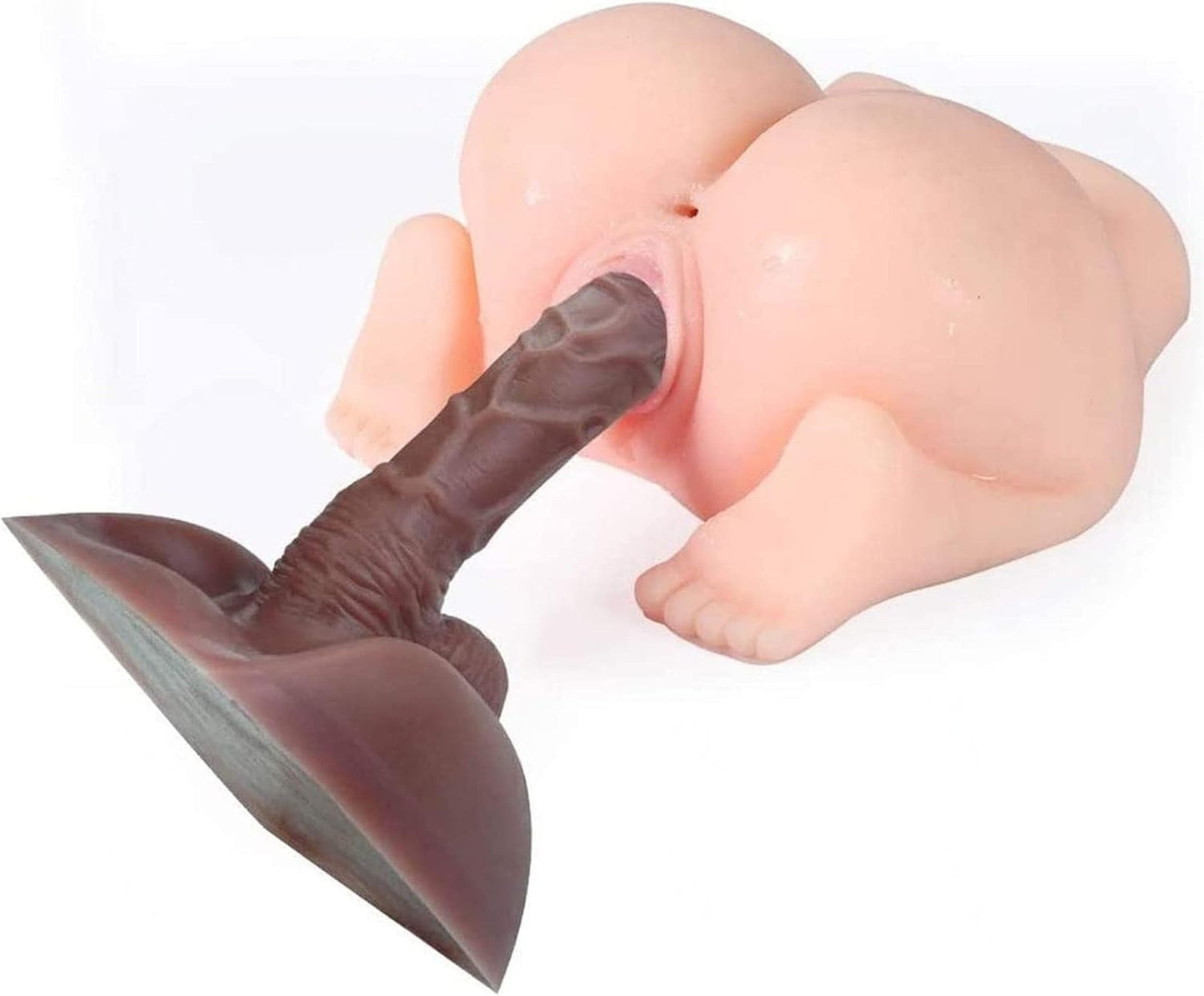 Analdildo, Realistischer Männlicher Großer Penis, Echtes GefüHl, Lebensechter Hintern, Lebensechte Hoden, MäNnertorso Mit Dildo, Arsch, Sexpuppe, Masturbierende Liebespuppe 