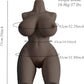 37LB Life Size Sex Doll for Male Masturbator, Female Torso Love Doll with Soft Big Boobs Big Butt Pussy Ass Full Size Sex Doll Vagina Anus Men Masturbator Adult Sex Toy for Men, Black