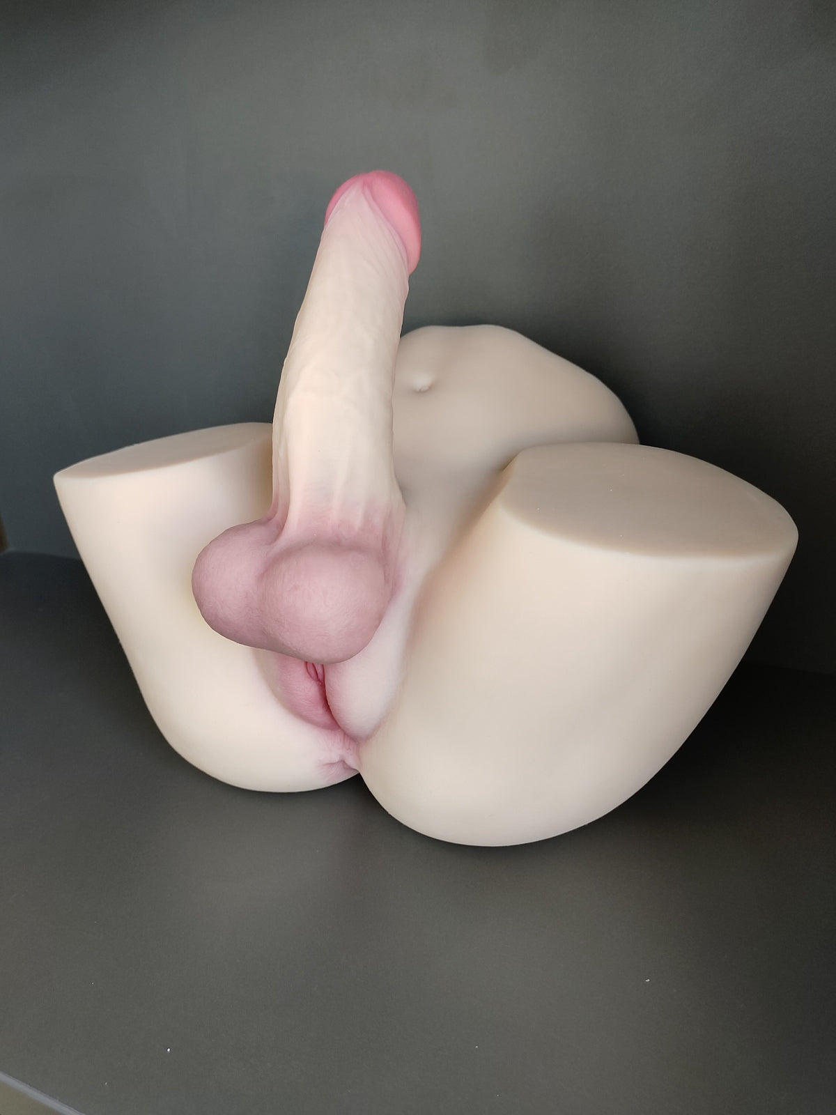 Transsexuelle Sex puppen mit Dildo Sex Doll Torso Sexpuppe mit realistischem, flexiblem Penis und enger Vagina/Anus, Unisex Masturbationspuppe für Frauen, Männer und Schwule, Erwachsenen spielzeug, 5.5LB