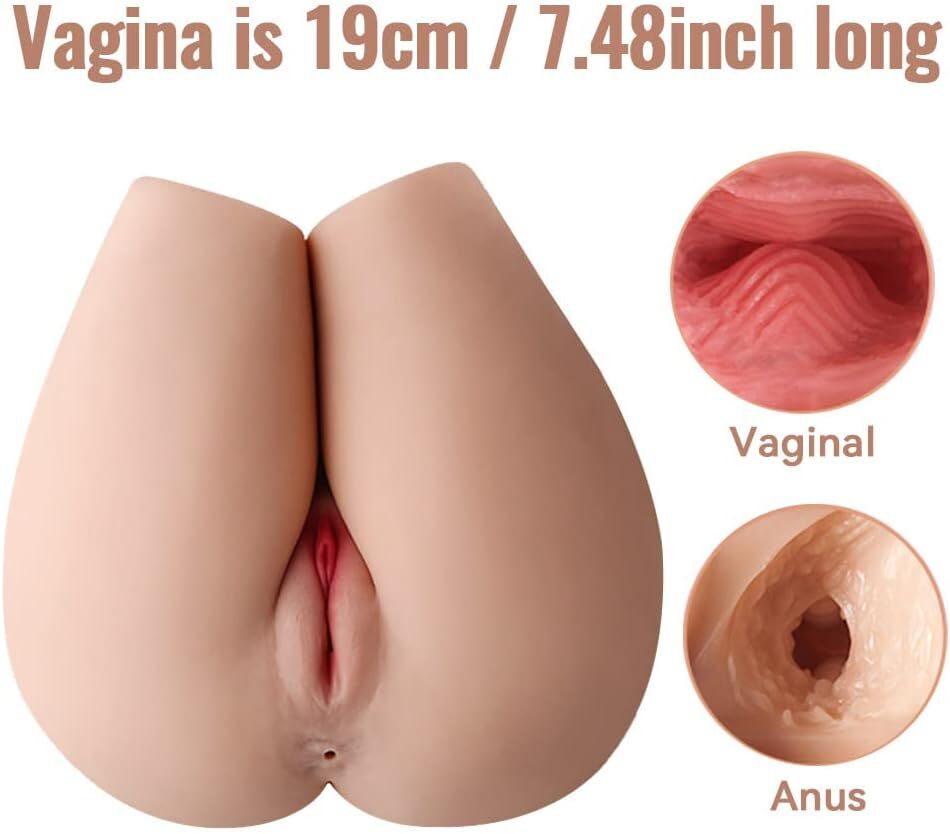 14 Pfund realistische, lebensechte 3D-Silikon-Sexpuppe in Form eines Gesäßes – realistische Erwachsenen-Sexspielzeuge für Männer.