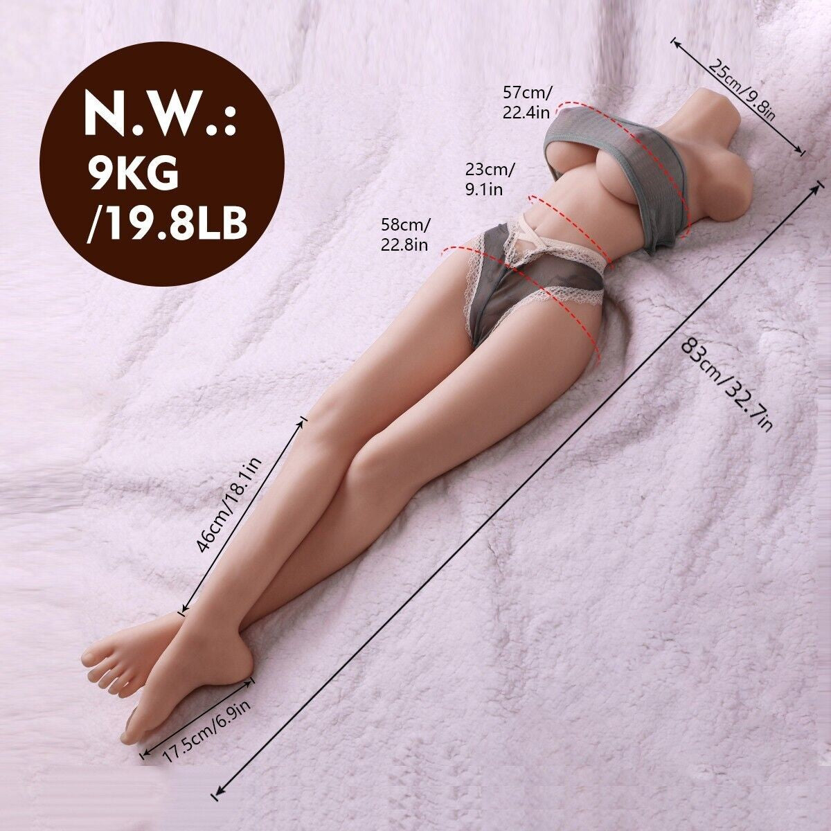 Life Real Size TPE Sex Dolls Silicone Love Big Doll Full Body Adult Toy for Men-