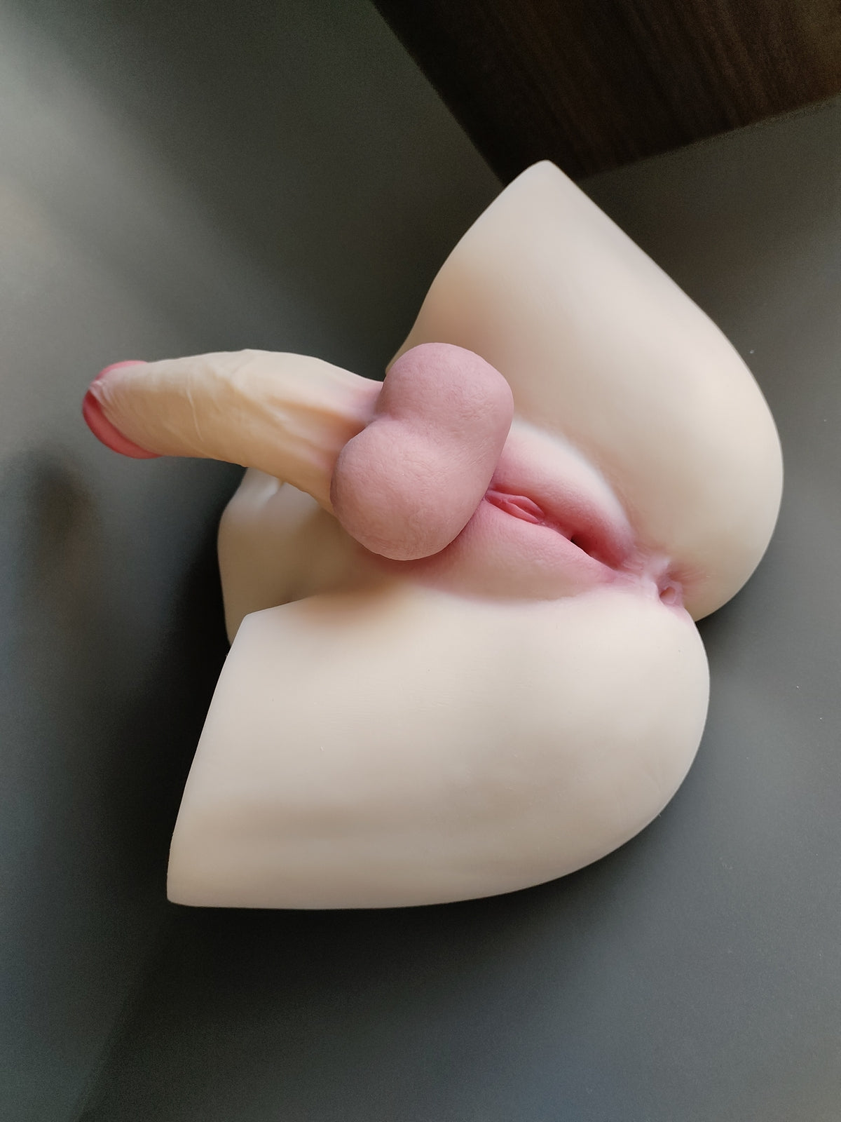 Transsexuelle Sex puppen mit Dildo Sex Doll Torso Sexpuppe mit realistischem, flexiblem Penis und enger Vagina/Anus, Unisex Masturbationspuppe für Frauen, Männer und Schwule, Erwachsenen spielzeug, 5.5LB