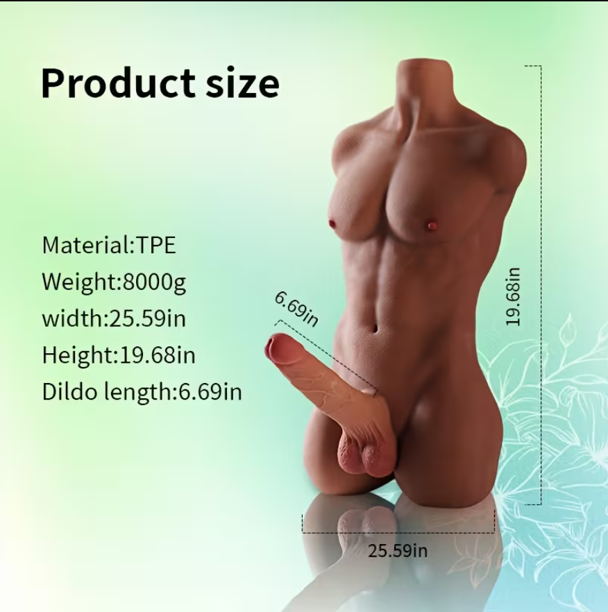 8 kg realistische TPE-Sexpuppe für Frauen und Männer, Sextoy Torso, Ganzkörper-Liebespuppe für Männer – Europäisch