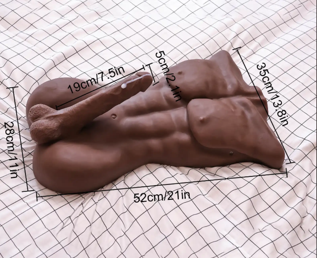 14lb Black Sex Doll for Women men Sex Toys Male Torso TPE Full Body Real Love toy