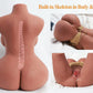 Torso Sexpuppe für Männer, 9-20 Pfund schwere, lebensechte weibliche Sexpuppe, Masturbator für Männer mit weichen Brüsten und Po, realistischer Sextorso als Erwachsenenspielzeug mit doppeltem 3D-Textur-Kanal und flexiblem Skelett.