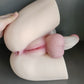 Transsexuelle Sex puppen mit Dildo Sex Doll Torso Sexpuppe mit realistischem, flexiblem Penis und enger Vagina/Anus, Unisex Masturbationspuppe für Frauen, Männer und Schwule, Erwachsenen spielzeug, 5.5LB