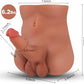 Männliche Sexpuppe mit flexiblem realistischem Dildo Penis Sexspielzeug für Frauen, Sexpuppen große Dildos Analsexspielzeug dicker Dildo weibliche Masturbation Sexspielzeug, Unisex Sexspielzeug für Paare Männer Homosexuelle, Braun