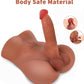 Männliche Sexpuppe mit flexiblem realistischem Dildo Penis Sexspielzeug für Frauen, Sexpuppen große Dildos Analsexspielzeug dicker Dildo weibliche Masturbation Sexspielzeug, Unisex Sexspielzeug für Paare Männer Homosexuelle, Braun