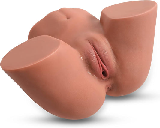 Lebensechter Sex puppen Torso, männlicher Masturbator, Taschenvagina, realistischer Po, Sex spielzeug für Männer mit Vagina und Analsex-Funktion, Sexpuppen, Erwachsenenspielzeug, Liebespuppe, Sexspielzeug für Männer, 14LB