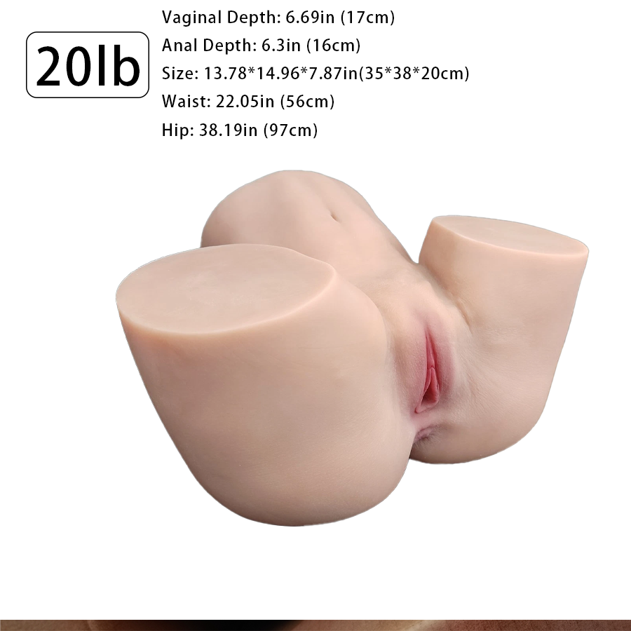 Muñeca sexual de 9 kg con trasero de tamaño natural, juguete sexual anal de TPE para hombres, masturbador masculino