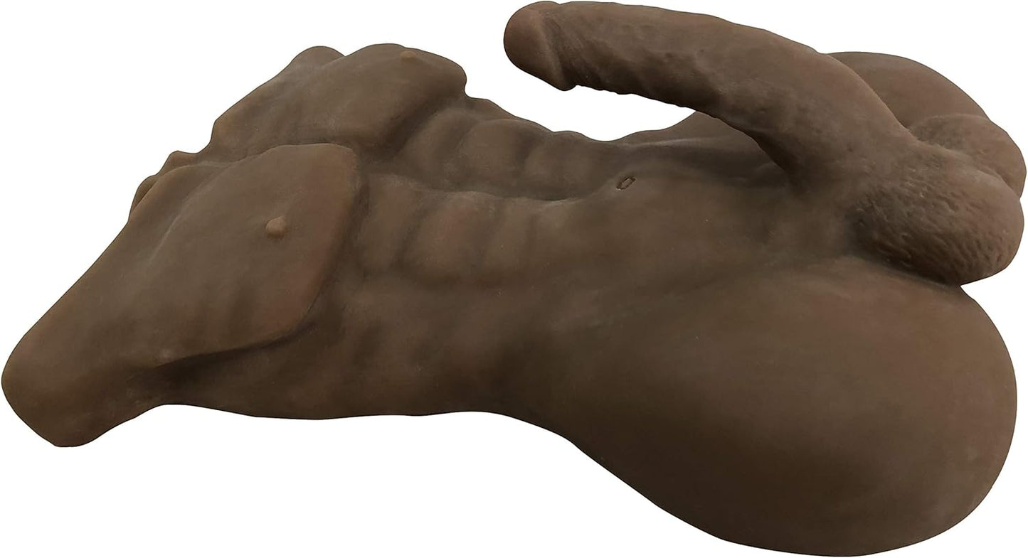 15LB Männliche Sexpuppe für Frauen mit realistischem Dildo, lebensgroße Sexpuppe Ganzkörper-Sexpuppe Torso-Sexpuppe für Erwachsene mit Penis großem Schwanz engem Anal Unisex-Sexspielzeug für Frauen Männer Dreier Paar Sex Spaß Masturbation