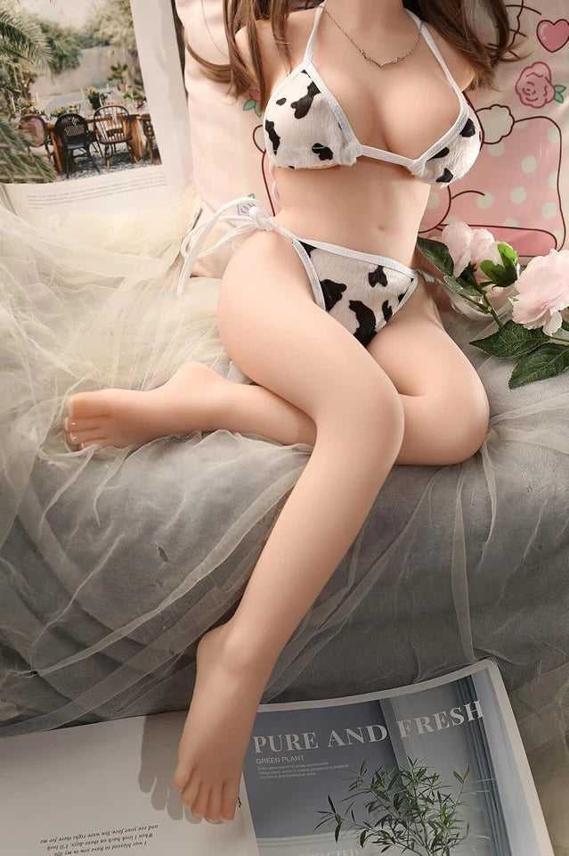 35 Zoll (89 cm), 9 kg, Ganzkörper-Sexdoll für Männer – Sexspielzeug für Männer – Ganzkörper-Sexdoll mit großen Brüsten und weichem Po, realistisch strukturierter Vaginal-Anal-Tunnel, eingebauter Masturbator mit Skelett 