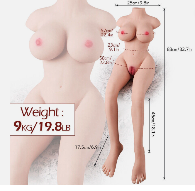 Muñeca sexual de silicona TPE de 9 kg, tamaño real, para adultos, envío a Europa.