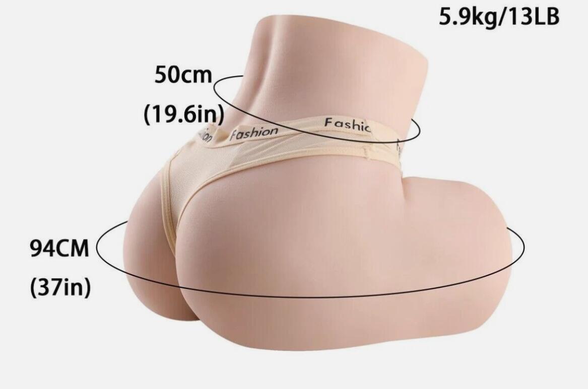 5,9kg  Big Ass Butt Realistic Large Size Male Sex TPE Doll Huge Love Toy for Men-ship To Germany, France, Italy, Spain, the Netherlands, Portugal, Poland, Sweden, Czech Republic, Hungary, Denmark, Belgium, Austria, Slovakia, Slovenia, Luxembourg
