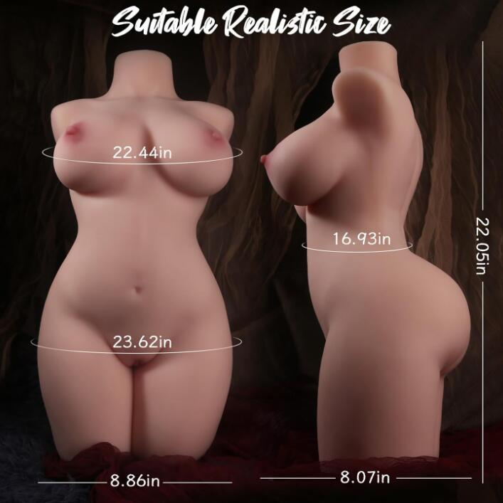 9kg Sex Doll Flexible Legs for Multiple Sex Positions, Lifelike Peachy Pussy Big Boobs Sex Dolls Adult Sex Toy for Men Pleasure, 3 in 1 Realistic Vaginal Anal Breast Channels Male Masturbator