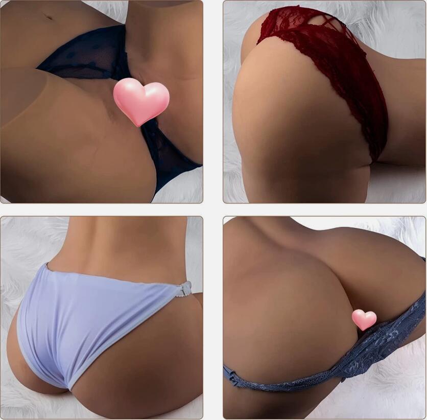 Sex Doll Pocket Pussies for Men Male Masturbator Realistic Adult Sex Toys for Men, Tan skin Stroker Ass 3D Soft Butt Light with Vagina and Anal Channel for Several Sex Positions (Wheat)