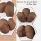 Sex Doll Pocket Pussies for Men Male Masturbator Realistic Adult Sex Toys for Men, Tan skin Stroker Ass 3D Soft Butt Light with Vagina and Anal Channel for Several Sex Positions (Wheat)