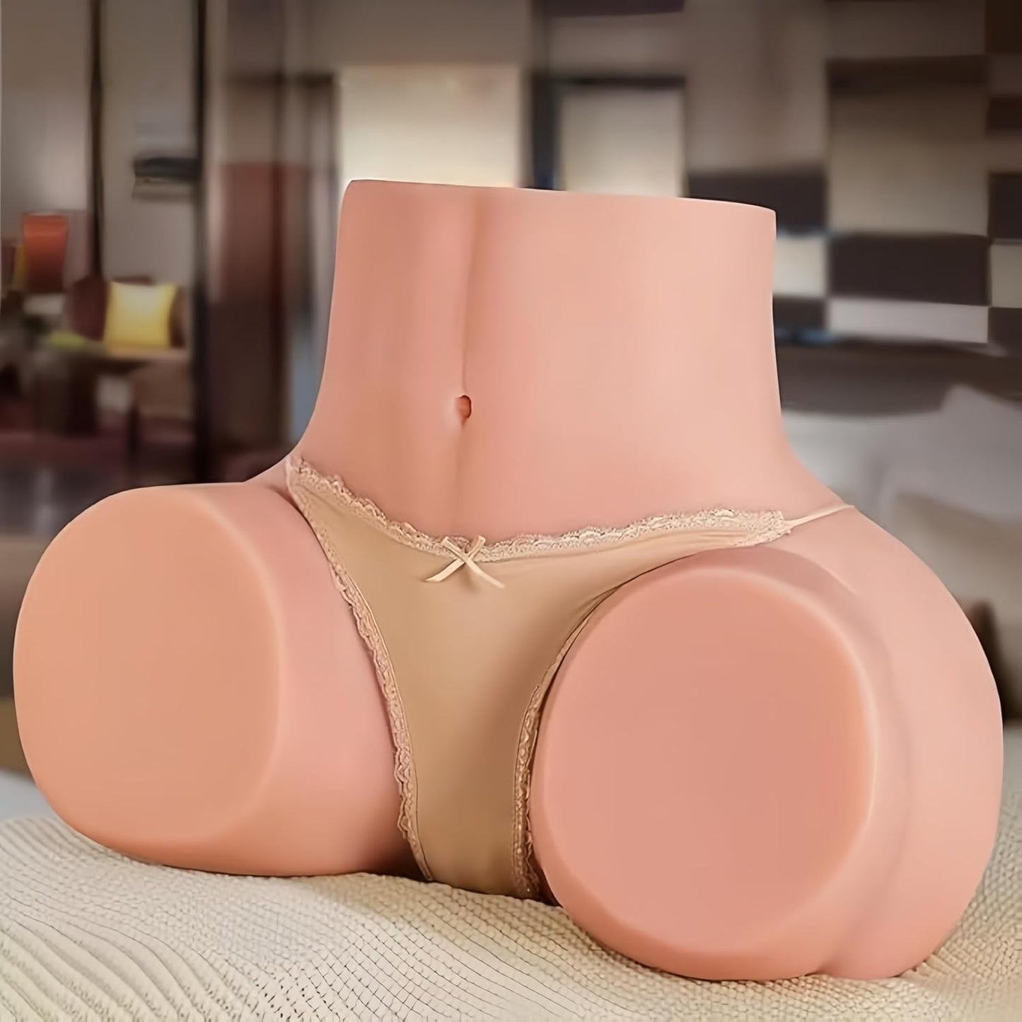 Sex Doll Mastrubrator für Manner TPE Sex Spielzeug für die Männer mit 3D Struktur, Masturbatoren für Solo Anwendung, Weich und Elastisch Sex Toys, Wiederverwendbar, Leicht zu reinigen, Diskrete Verpackung 