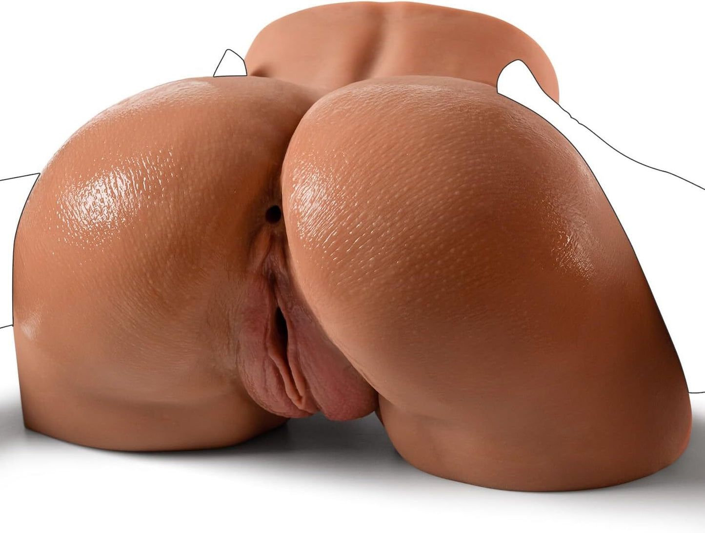 Realistische, große TPE-Sexdoll für Männer, Liebesspielzeug für Männer, Sexspielzeug mit riesigem Hintern (USA) 