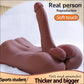 Lebensechte, riesige Dildo-Sex-Torso-Puppe, männlicher Körper, Sexspielzeug für Erwachsene, großer Penis für Frauen 