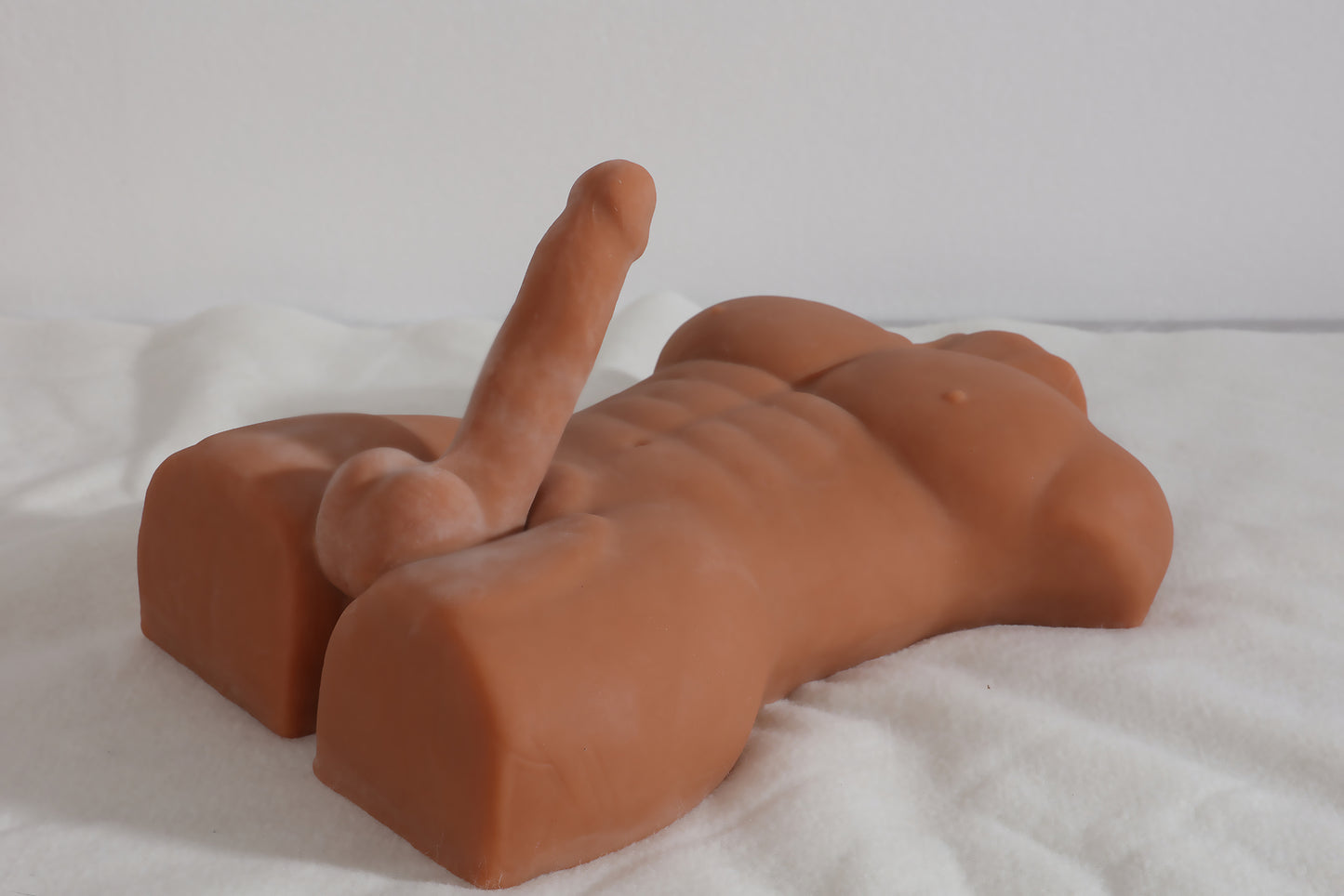 Riesiger, lebensechter männlicher Dildo-Sexdoll-Körper-Torso-Sexspielzeug für Erwachsene mit großem Penis für Frauen 