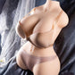 Sexspielzeug aus Silikon für Männer mit großen Brüsten, dickem Hintern und 8 kg Gewicht (18 lb). TPE-Halbkörper. 